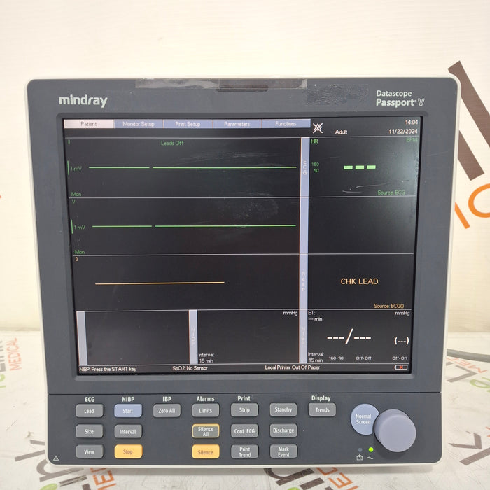 Mindray Passport V Patient Monitor