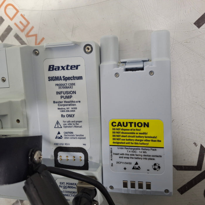 Baxter Sigma Spectrum 6.05.14 with A/B/G/N Battery Infusion Pump