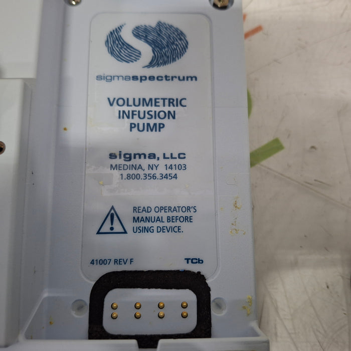 Baxter Sigma Spectrum 6.05.14 with B/G Battery Infusion Pump