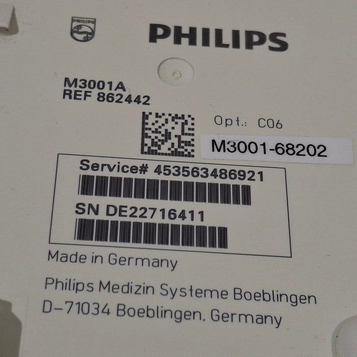 Philips M3001A-C06 Fast SpO2, NIBP, ECG, Temp, IBP MMS Module