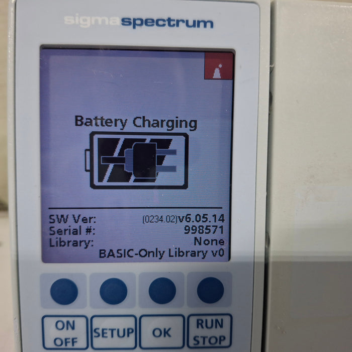 Baxter Sigma Spectrum 6.05.14 with B/G Battery Infusion Pump