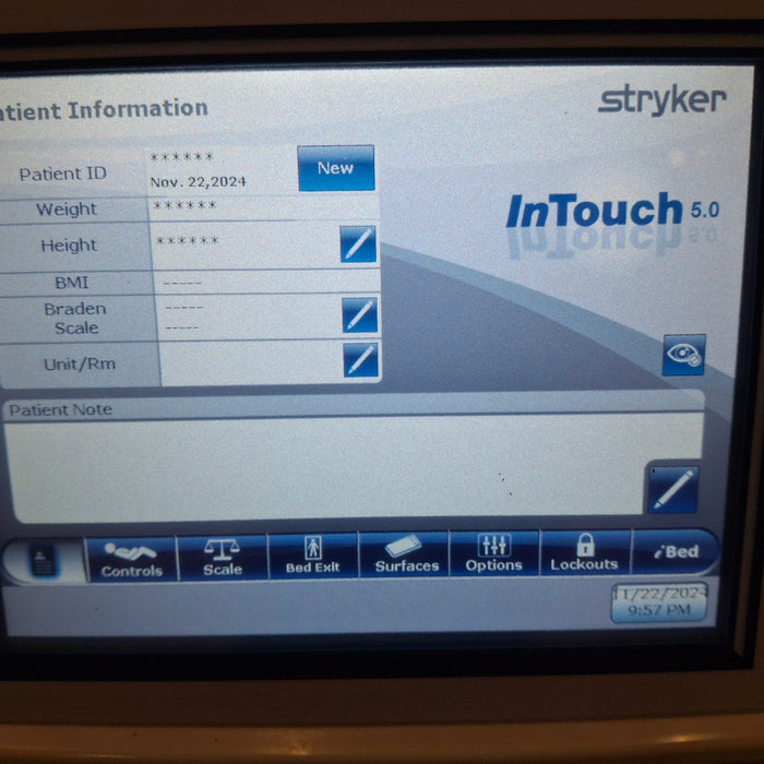 Stryker InTouch 2141 Critical Care Hospital Bed