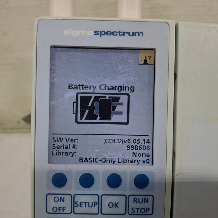 Baxter Sigma Spectrum 6.05.14 with A/B/G/N Battery Infusion Pump