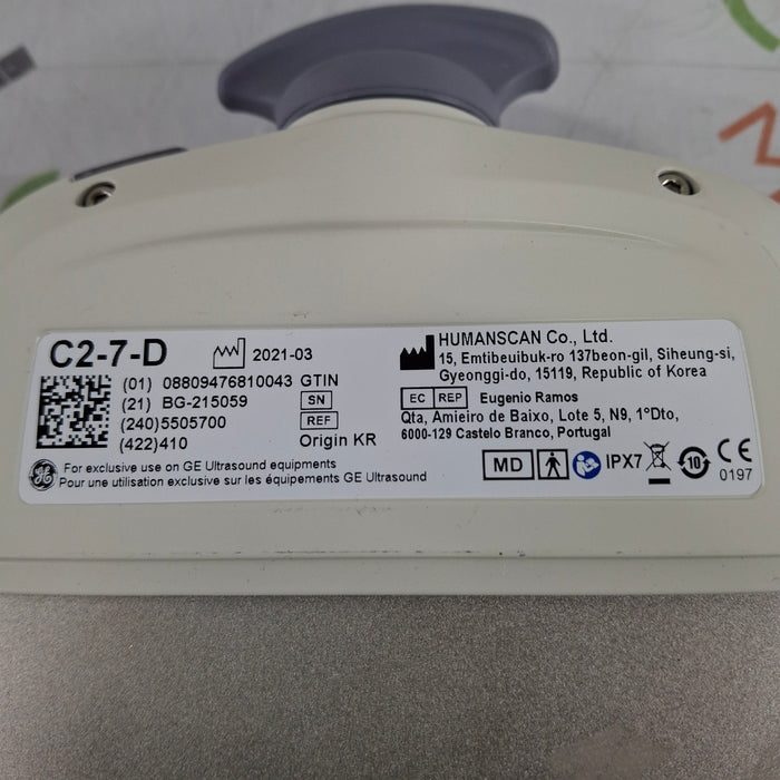 GE Healthcare C2-7-D Micro Convex Transducer