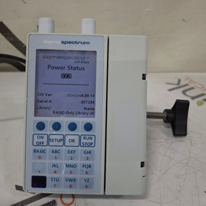 Baxter Sigma Spectrum 6.05.14 with A/B/G/N Battery Infusion Pump