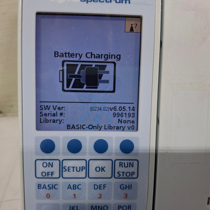 Baxter Sigma Spectrum 6.05.14 with A/B/G/N Battery Infusion Pump