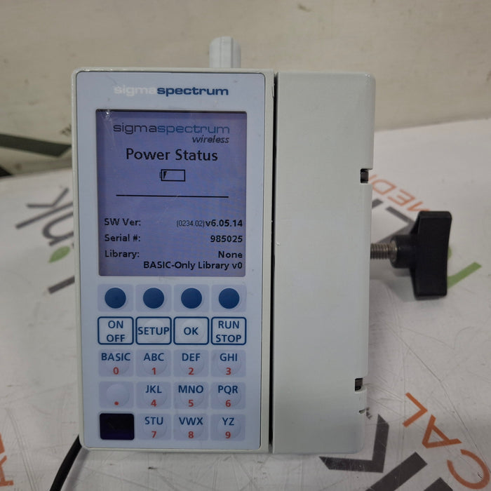 Baxter Sigma Spectrum 6.05.14 with B/G Battery Infusion Pump