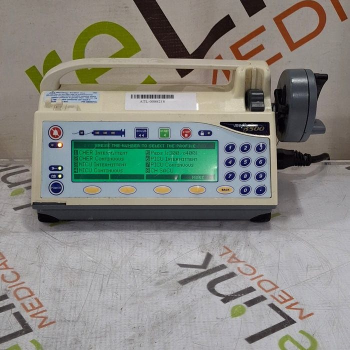 Smiths Medical Medfusion 3500 Syringe Infusion Pump