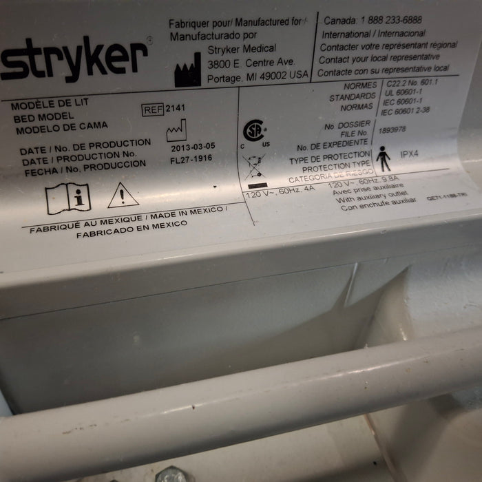 Stryker InTouch 2141 Critical Care Hospital Bed