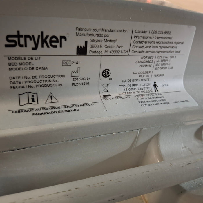 Stryker InTouch 2141 Critical Care Hospital Bed