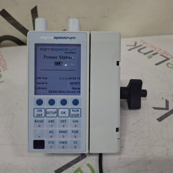 Baxter Sigma Spectrum 6.05.14 with A/B/G/N Battery Infusion Pump