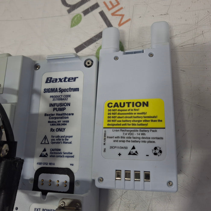 Baxter Sigma Spectrum 6.05.14 with A/B/G/N Battery Infusion Pump