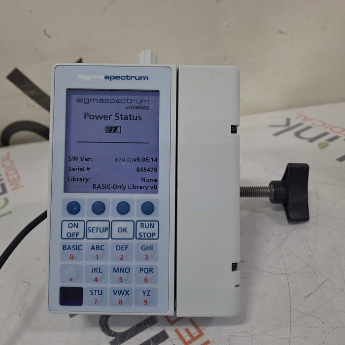 Baxter Sigma Spectrum 6.05.14 with B/G Battery Infusion Pump