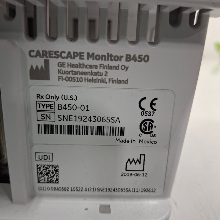 GE Healthcare Carescape B450 Patient Monitor