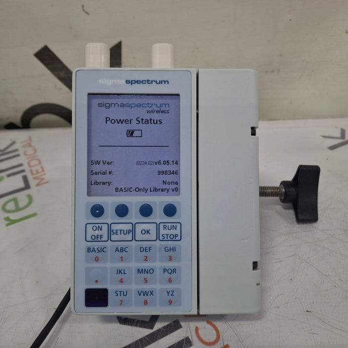 Baxter Sigma Spectrum 6.05.14 with A/B/G/N Battery Infusion Pump