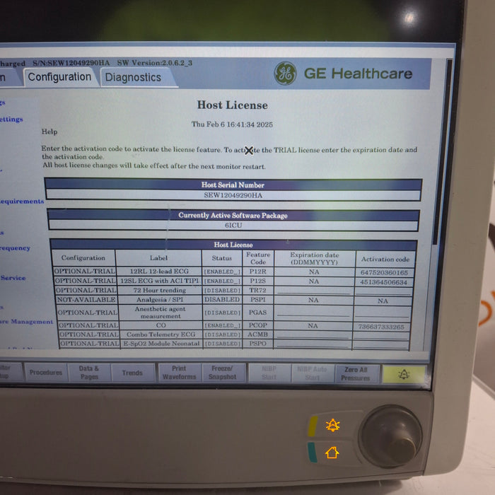 GE Healthcare Carescape B650 Patient Monitor