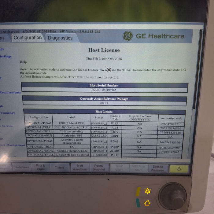 GE Healthcare Carescape B650 Patient Monitor