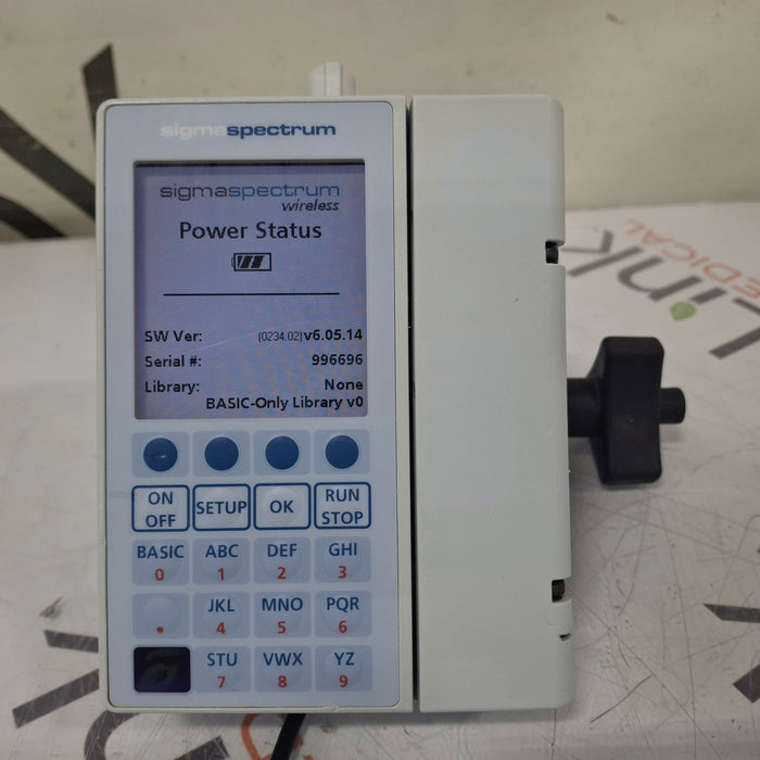 Baxter Sigma Spectrum 6.05.14 with B/G Battery Infusion Pump