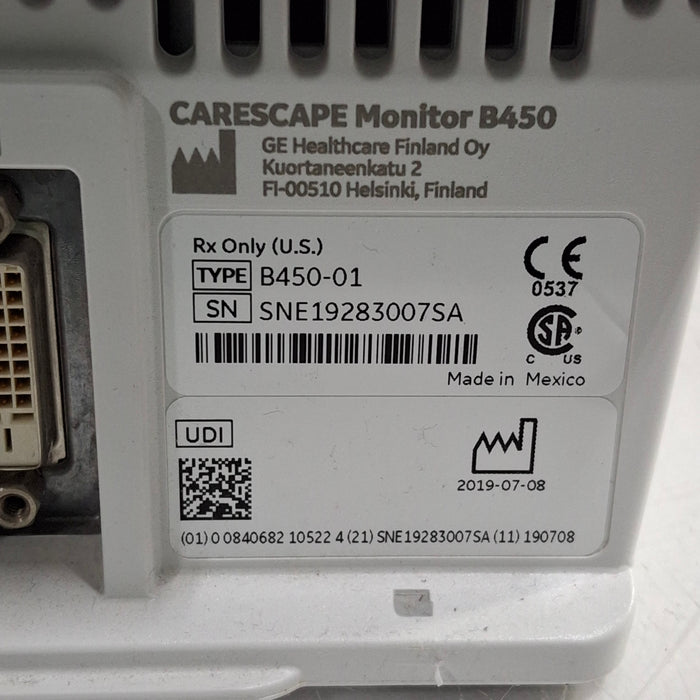 GE Healthcare Carescape B450 Patient Monitor
