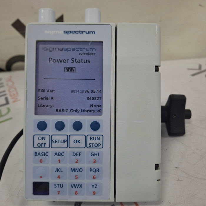 Baxter Sigma Spectrum 6.05.14 with A/B/G/N Battery Infusion Pump