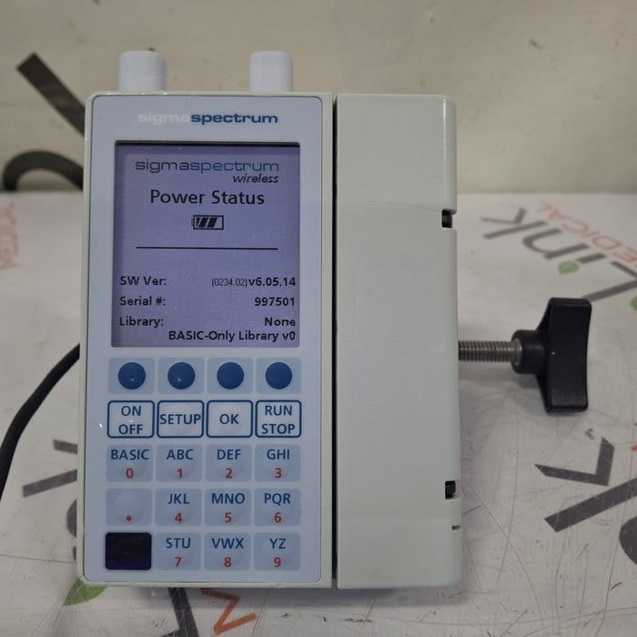 Baxter Sigma Spectrum 6.05.14 with A/B/G/N Battery Infusion Pump