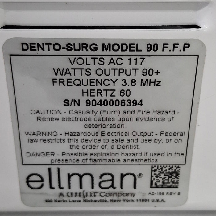 Ellman Dento-Surg 90 F.F.P Radio-Surgical Instrument