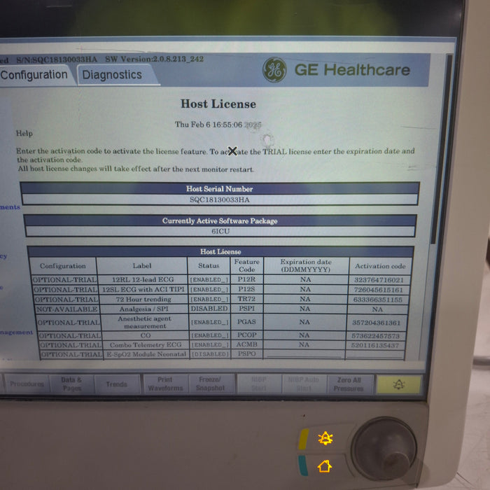 GE Healthcare Carescape B650 Patient Monitor