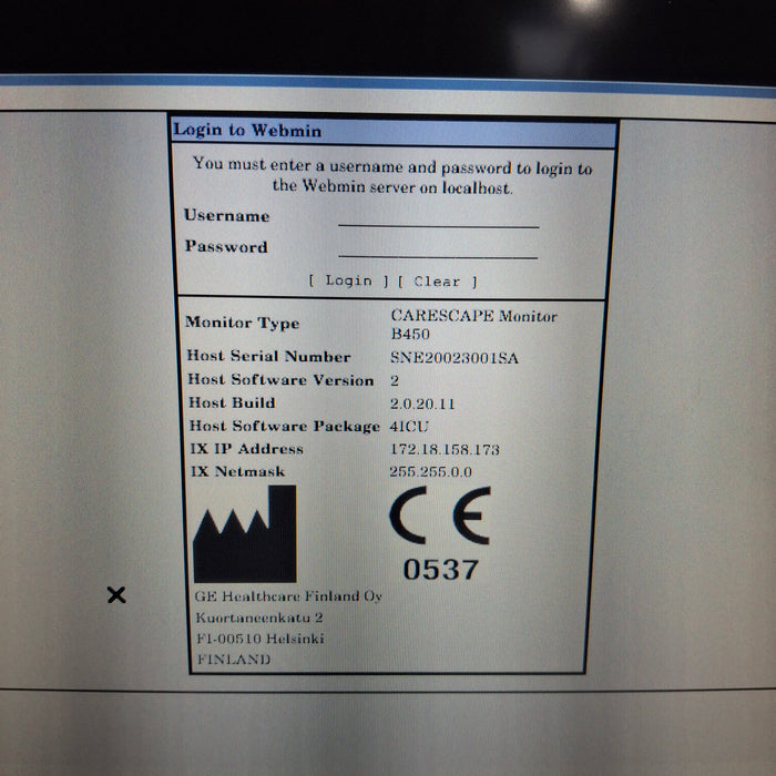 GE Healthcare GE Healthcare Carescape B450 Patient Monitor Patient Monitors reLink Medical