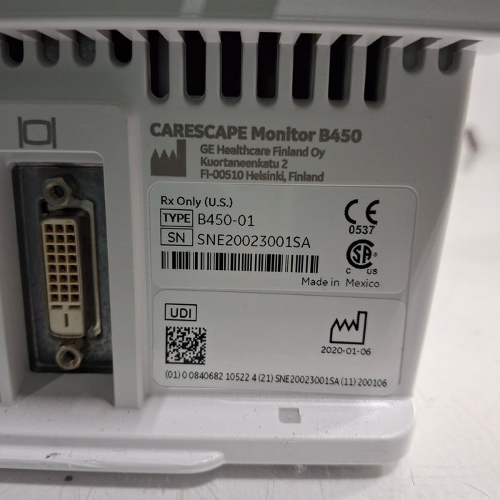 GE Healthcare GE Healthcare Carescape B450 Patient Monitor Patient Monitors reLink Medical