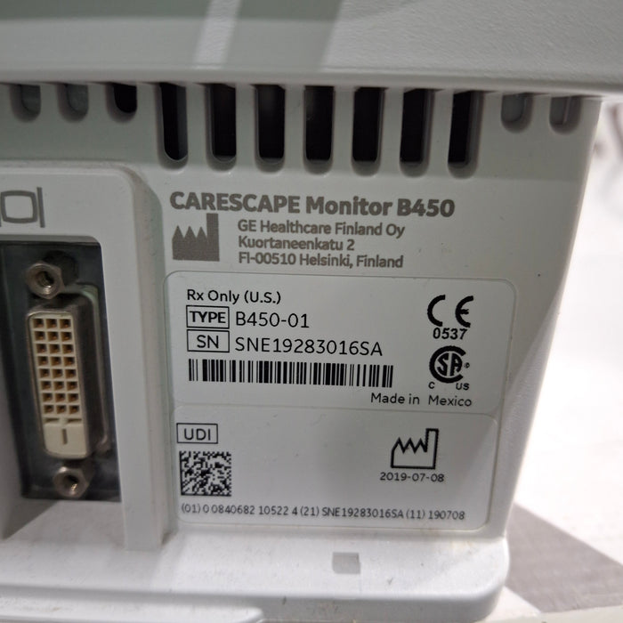 GE Healthcare GE Healthcare Carescape B450 Patient Monitor Patient Monitors reLink Medical
