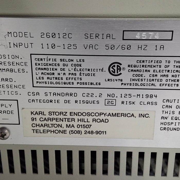 Karl Storz 26012 Electronic Laparoflator