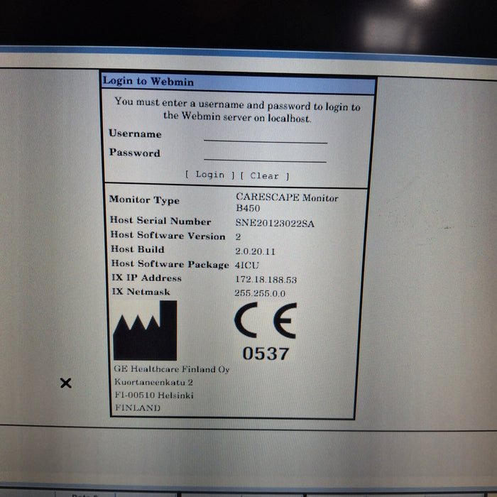 GE Healthcare GE Healthcare Carescape B450 Patient Monitor Patient Monitors reLink Medical