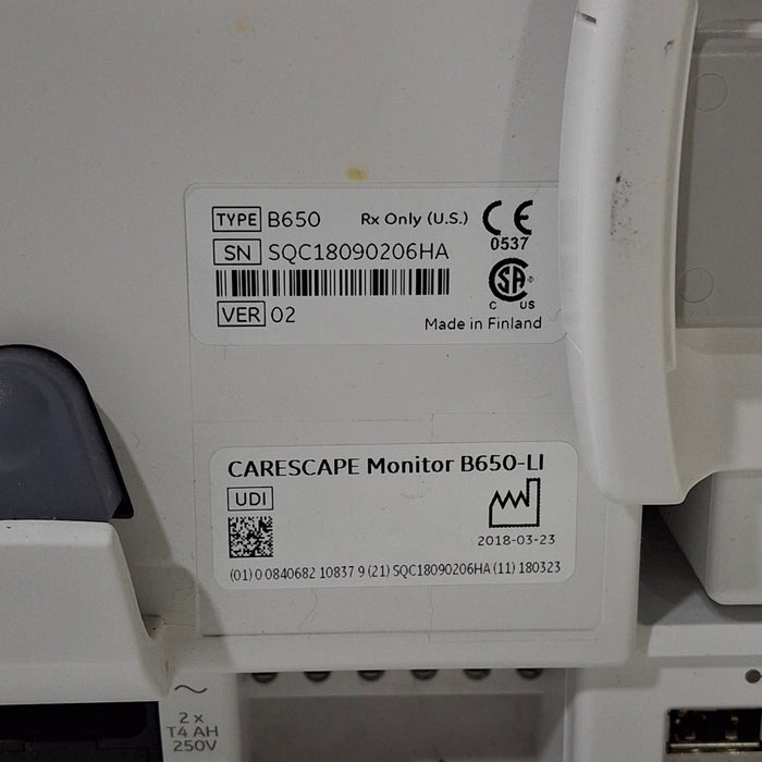 GE Healthcare Carescape B650 Patient Monitor