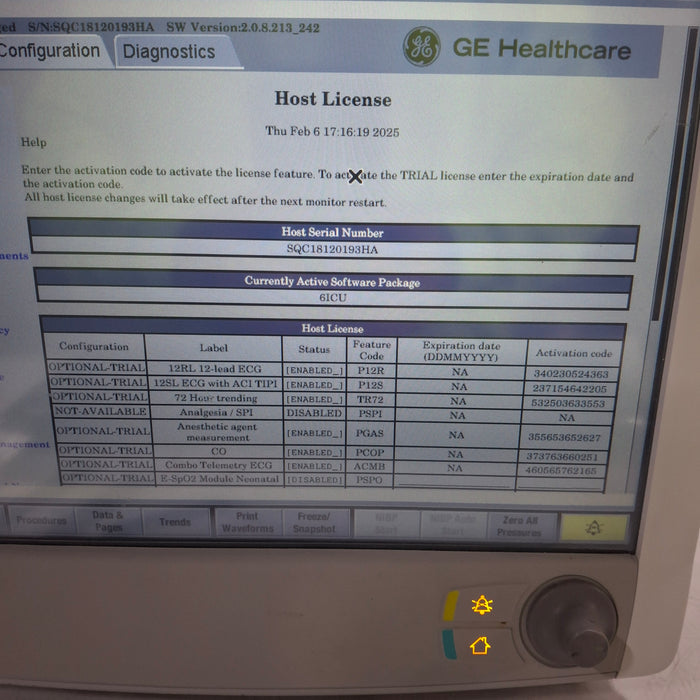 GE Healthcare Carescape B650 Patient Monitor