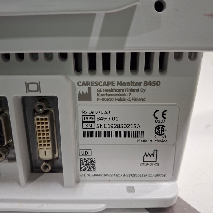 GE Healthcare Carescape B450 Patient Monitor