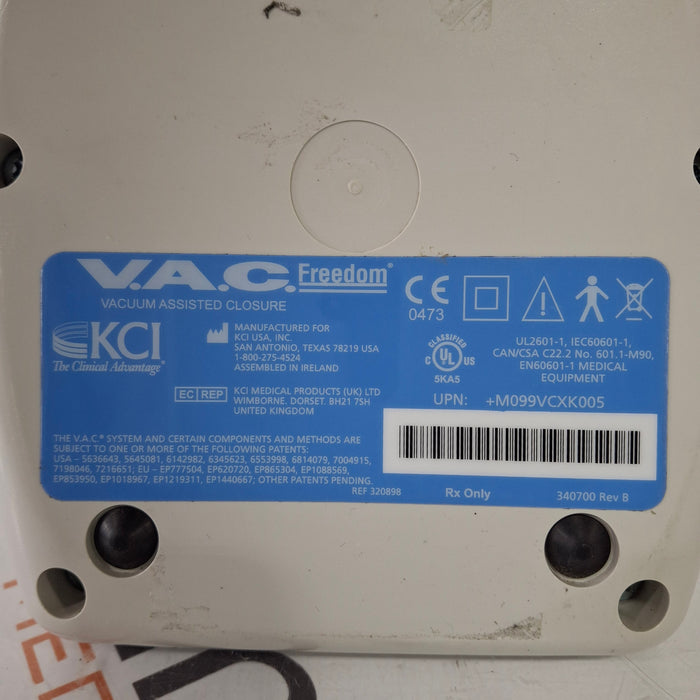 KCI V.A.C. Freedom Negative Pressure Wound Therapy System