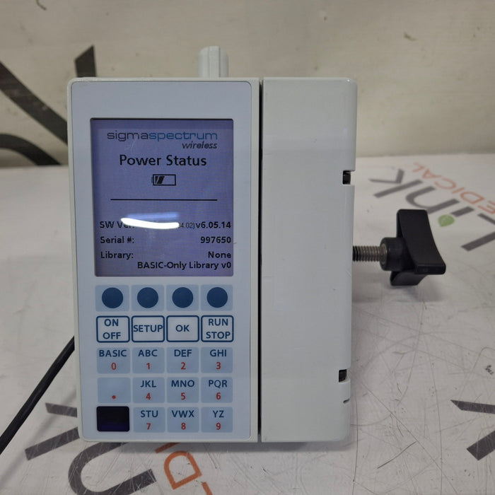 Baxter Sigma Spectrum 6.05.14 with B/G Battery Infusion Pump