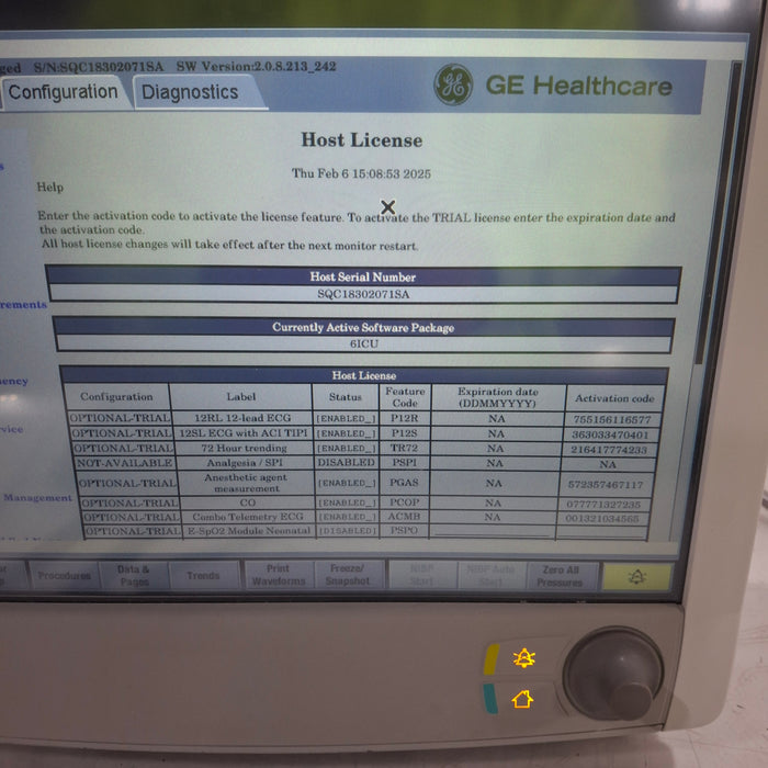 GE Healthcare Carescape B650 Patient Monitor