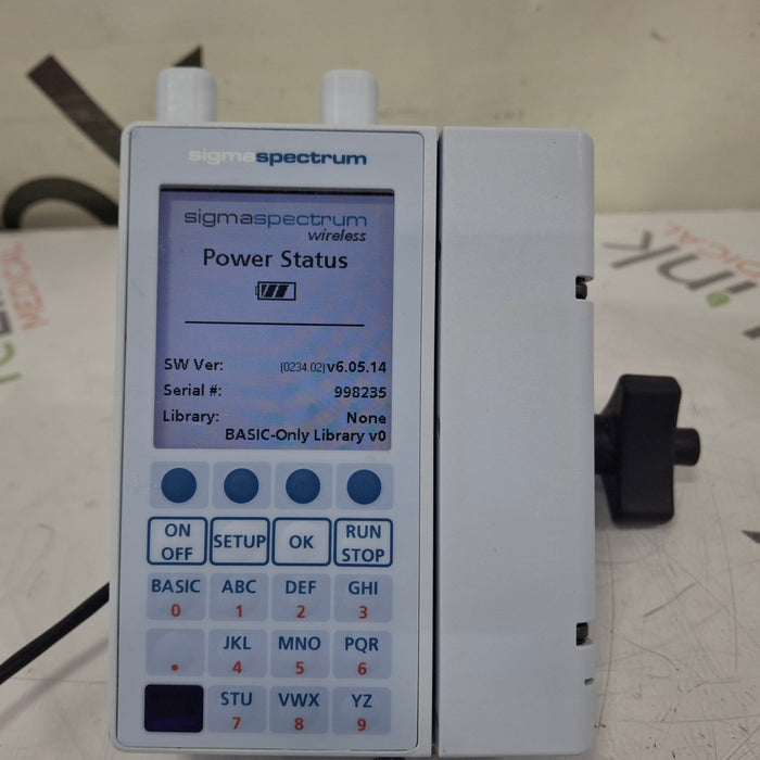 Baxter Sigma Spectrum 6.05.14 with A/B/G/N Battery Infusion Pump