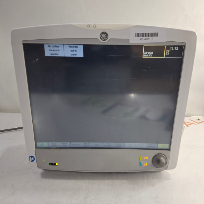 GE Healthcare Carescape B650 Patient Monitor