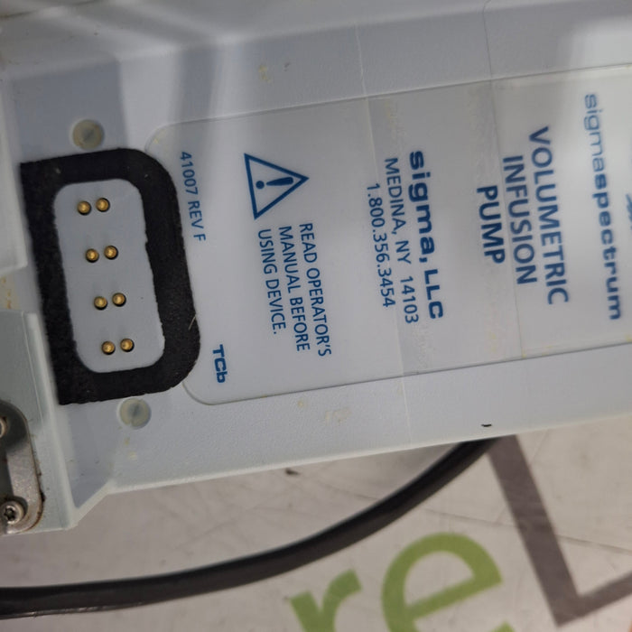Baxter Sigma Spectrum 6.05.14 with A/B/G/N Battery Infusion Pump