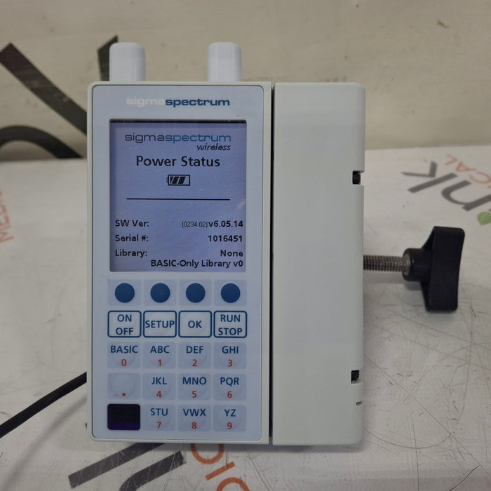 Baxter Sigma Spectrum 6.05.14 with A/B/G/N Battery Infusion Pump