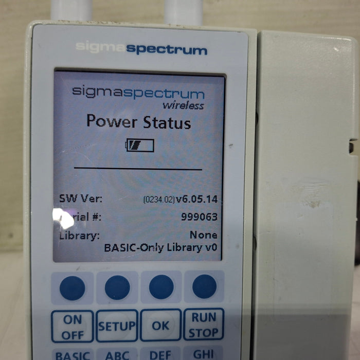 Baxter Sigma Spectrum 6.05.14 with A/B/G/N Battery Infusion Pump