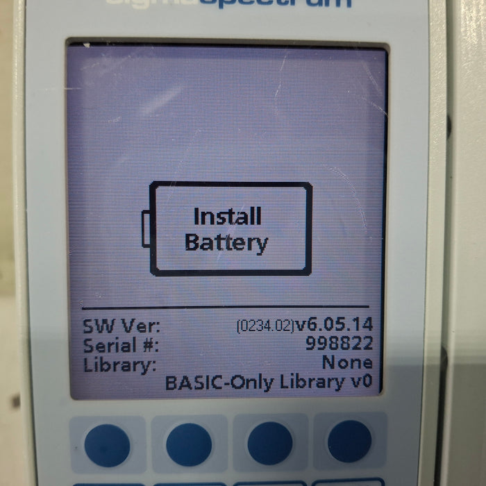 Baxter Sigma Spectrum 6.05.14 with A/B/G/N Battery Infusion Pump