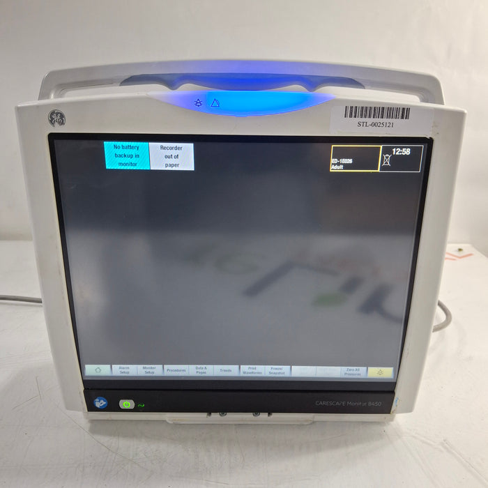 GE Healthcare Carescape B450 Patient Monitor