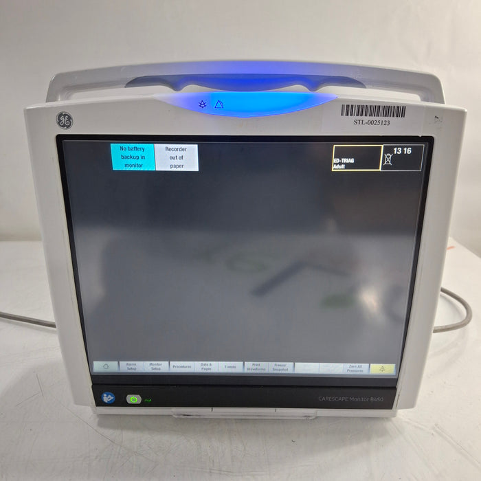 GE Healthcare Carescape B450 Patient Monitor