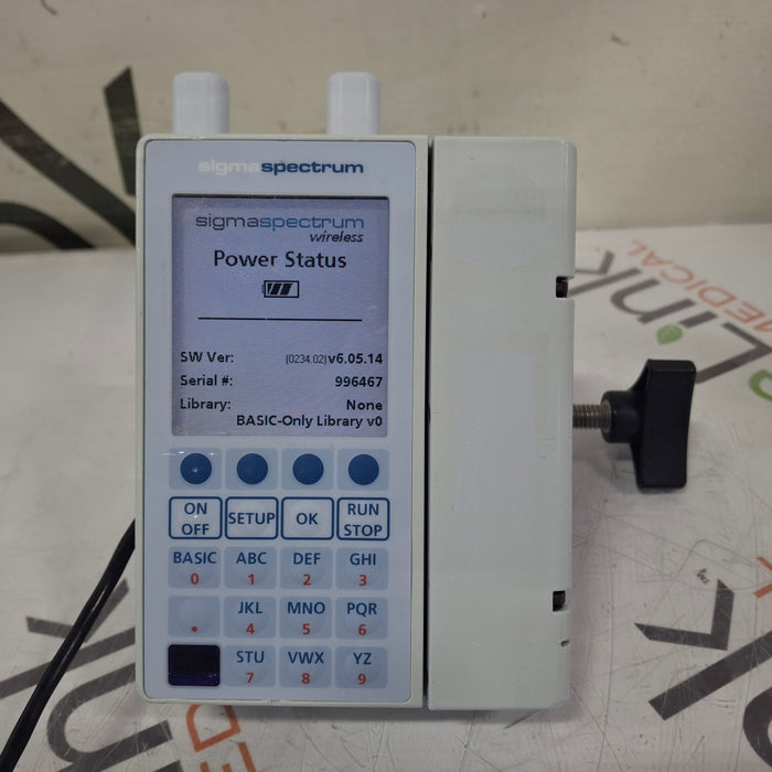 Baxter Sigma Spectrum 6.05.14 with A/B/G/N Battery Infusion Pump