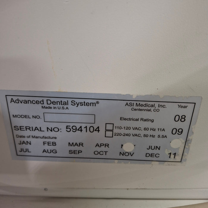 ASI Medical Equipment, Ltd. Advanced Dental Delivery System