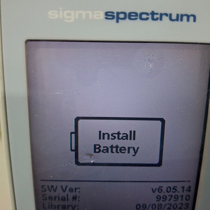 Baxter Sigma Spectrum w/ A/B/G/N Battery Infusion Pump