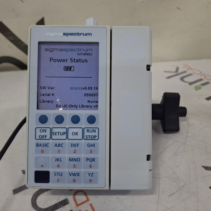 Baxter Sigma Spectrum 6.05.14 with B/G Battery Infusion Pump